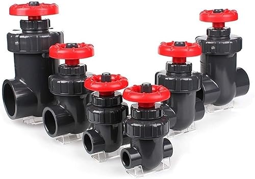 GVNFJKJK Sanitärarmaturen 1 stücke UPVC Schieber, Präzise Durchflussregelung PVC Schleusenventil,(Deep Grey,32mm) von GVNFJKJK