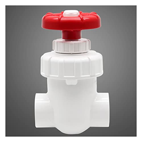 GVNFJKJK Sanitärarmaturen PVC-Schaltschieberventil, Präzisions-Durchflussregler-Einstellventil for den Garten(Bianco,50mm(DN40)) von GVNFJKJK