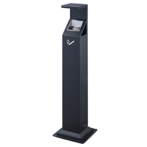 GVNFJKJK Standascher Standaschenbecher aus Edelstahl for den Außenbereich, moderner Standaschenbecher, hoher Aschenbecher aus Metall for Zigaretten auf der Terrasse oder im gewerblichen Hotel(Black2) GVNFJKJK Standascher Standaschenbecher aus Edelstahl for den Außenbereich, moderner Standaschenbecher, hoher Aschenbecher aus Metall for Zigaretten auf der Terrasse oder im gewerblichen Hotel(Black2) von GVNFJKJK