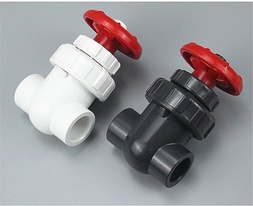 GVNFJKJK Türscharniere 1 Stück UPVC-Schieber, Durchflussregelventil for den Garten(Bianco,Inner Dia25mm(DN20)) von GVNFJKJK