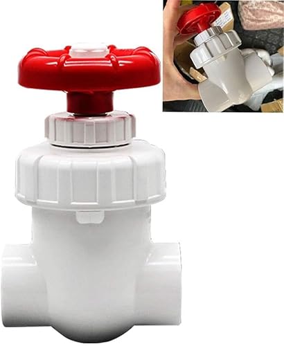 GVNFJKJK Türscharniere 1 Stück UPVC-Schieber, Durchflussregelventil for den Garten(Bianco,Inner Dia32mm(DN25)) von GVNFJKJK