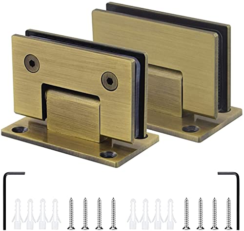 GVNFJKJK Türscharniere 2er-Pack Glastürscharniere aus Edelstahl 304, bronzefarbene 90°-Schwingtürscharniere for Duschen, 8–12 mm Zweiwege-Glasklemme for Badezimmer GVNFJKJK Türscharniere 2er-Pack Glastürscharniere aus Edelstahl 304, bronzefarbene 90°-Schwingtürscharniere for Duschen, 8–12 mm Zweiwege-Glasklemme for Badezimmer von GVNFJKJK