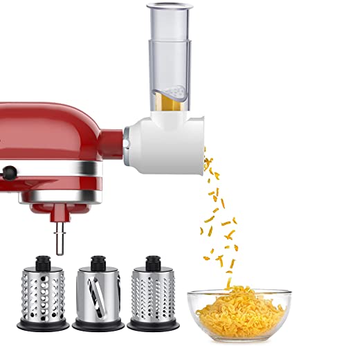 Slicer Shredder Attachment for KitchenAid Stand Mixers as Kitchenaid Grater Attachment,Cheese Grater Attachment for KitchenAid by Gvode von GVODE