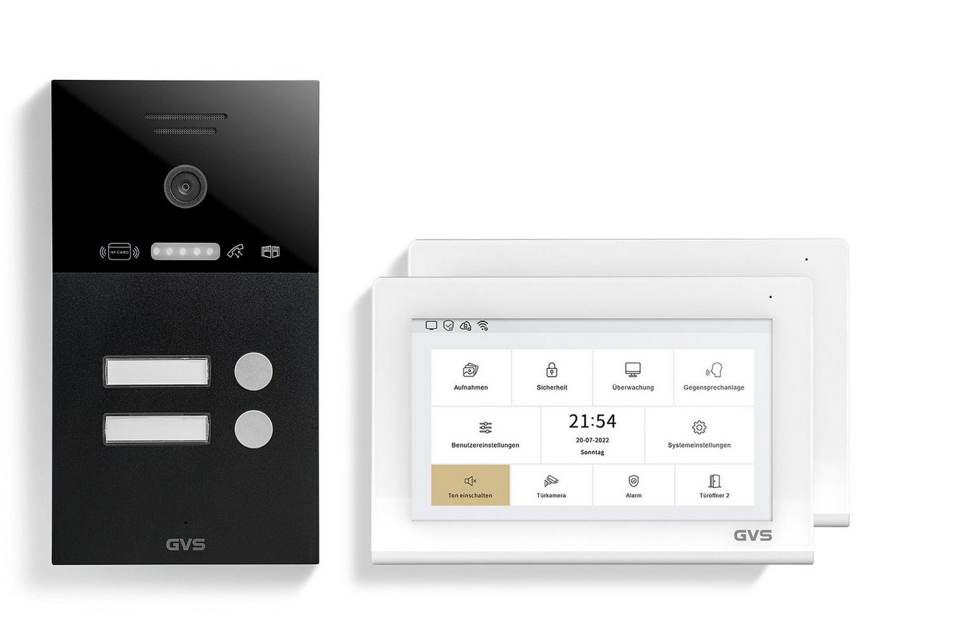 GVS-Deutschland GVS IP Video Türsprechanlage 2-FH/2x 7 Monitor/Komplettset AVS4466U Video-Türsprechanlage" von GVS-Deutschland