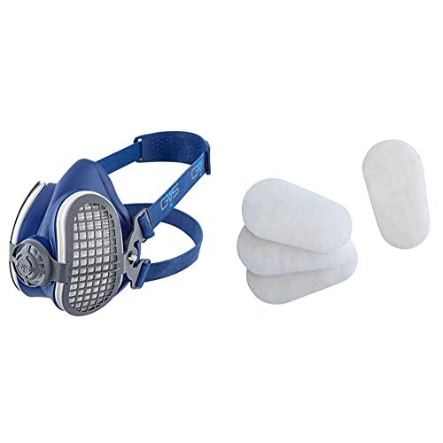 GVS SPR501 Elipse Maske mit P3 Filter gegen Staub, M/L & GVS SPM421 Elipse Aktivkohle-Vorfilter-Pads Set von GVS