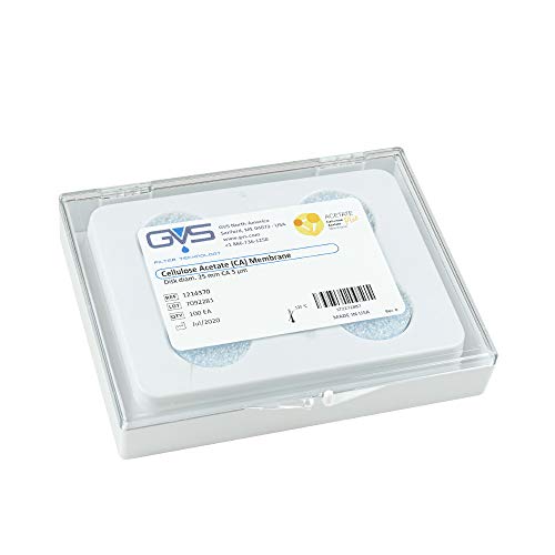GVS Filter Technology, Filter Disc, CA Membran, 5.0µm, 25mm Durchmesser, 100/pk von GVS