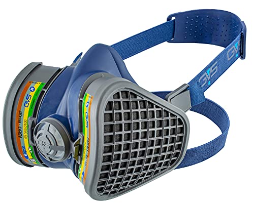 GVS SPR487 Elipse Maske mit ABEK1 Filter gegen verschiedene Gase und Dämpfe, S/M von GVS