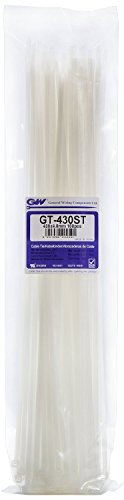 GW Kabelbinder-Technik, Kabelbinder 430 x 4,8 mm, natur, 100 Stück, GT-430STC von GW Kabelbinder-Technik