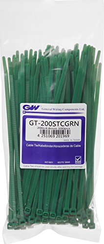 GW Kabelbinder-Technik Kabelbinder 200 x 4,8 mm, 100 Stück, grün, GT-200STCGRN GW Kabelbinder-Technik Kabelbinder 200 x 4,8 mm, 100 Stück, grün, GT-200STCGRN von GW Kabelbinder-Technik