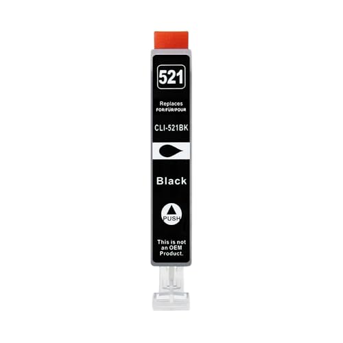 1 XXL Druckerpatrone kompatibel zu CLI-521 BK Schwarz für Canon PIXMA IP3600 IP4600 IP4600x IP4700 MP540 MP540x MP550 MP560 MP620 MP620B MP630 MP640 MP980 MP990 MX860 MX870 1 XXL Druckerpatrone kompatibel zu CLI-521 BK Schwarz für Canon PIXMA IP3600 IP4600 IP4600x IP4700 MP540 MP540x MP550 MP560 MP620 MP620B MP630 MP640 MP980 MP990 MX860 MX870 von GWA-Handel