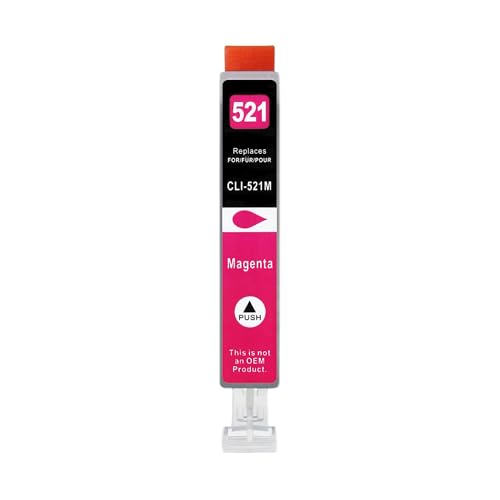 1 XXL Druckerpatrone kompatibel zu CLI-521 M Magenta für Canon PIXMA IP3600 IP4600 IP4600x IP4700 MP540 MP540x MP550 MP560 MP620 MP620B MP630 MP640 MP980 MP990 MX860 MX870 von GWA-Handel