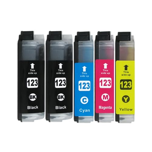 4+1 XL Druckerpatronen kompatibel zu LC-123 für Brother MFC-J470DW MFC-J870DW MFC-J4410DW MFC-J6720DW MFC-J6920DW DCP-J132W DCP-J152W DCP-J172W DCP-J552DW DCP-J752DW DCP-J4110DW von GWA-Handel