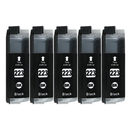 5 XL Druckerpatronen kompatibel zu LC-223 BK Schwarz für Brother MFC-J480DW MFC-J680DW MFC-J880DW MFC-J4420DW MFC-J4620DW MFC-J5320DW MFC-J5625DW MFC-J5720DW DCP-J562DW DCP-J4120DW 5 XL Druckerpatronen kompatibel zu LC-223 BK Schwarz für Brother MFC-J480DW MFC-J680DW MFC-J880DW MFC-J4420DW MFC-J4620DW MFC-J5320DW MFC-J5625DW MFC-J5720DW DCP-J562DW DCP-J4120DW von GWA-Handel