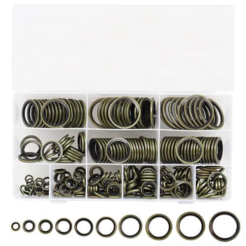 245 Stück Dichtungsringe Set：6-30MM Hydraulik Dichtringe mit Gummilippe mit Aufbewahrungsbox Hydraulik Dichtringe Set für Rohrverbindung Mechanisches Drucksyste von GWAEPU