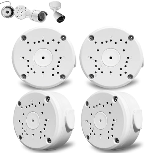 4 Stück Aluminium Verteilerbox mit Kabelabdeckung: Wasserdichtes Gehäuse für Bullet-Kameras - Überall montierbar für dauerhaften Heimschutz 4 Stück Aluminium Verteilerbox mit Kabelabdeckung: Wasserdichtes Gehäuse für Bullet-Kameras - Überall montierbar für dauerhaften Heimschutz von GWAEPU