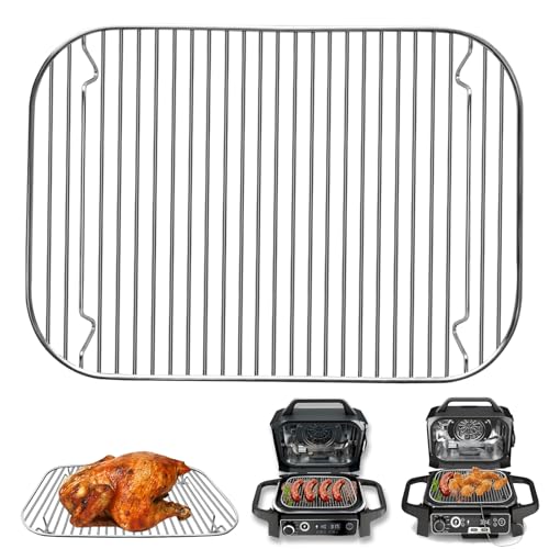 GWBSXM Edelstahl Rack Set für Ninja Woodfire Outdoor Grill und Smoker mit wasserdichtem Kochführer Zubehör OG751 OG701 7 IN 1 Holzfeuer Elektrische Luftfritteuse Zubehör, Spülmaschinenfest von GWBSXM