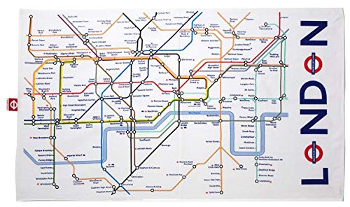 GWCC TFLTM6101 Geschirrtuch, Motiv London UndergroundTM von GWCC