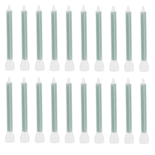 20 Stück Statikmischer 24 Abschnitte Epoxid Mischdüse 2K Kleber AB Mischrohr Mischerdüsen für Metall Holz Mauerwerk Kunststoffe 20 Stück Statikmischer 24 Abschnitte Epoxid Mischdüse 2K Kleber AB Mischrohr Mischerdüsen für Metall Holz Mauerwerk Kunststoffe von GWCYMYD