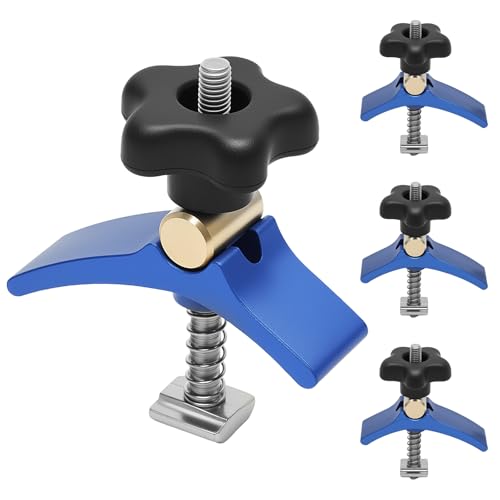 4 Stück Niederhalter T-Nut Aluminiumlegierung T-Track Halteklammer Mühelos und Effizient Stabil T Nuten Klemme Niederhalter Werkbank für Holz Metallbearbeitung 4 Stück Niederhalter T-Nut Aluminiumlegierung T-Track Halteklammer Mühelos und Effizient Stabil T Nuten Klemme Niederhalter Werkbank für Holz Metallbearbeitung von GWCYMYD