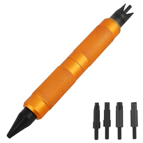 Case Prep Multitool Doppelseitiges Design Handentgrater Metall Scharf Präzise Deburring Tool Wiederladen Zubehör zum Entgraten Einrollen von GWCYMYD