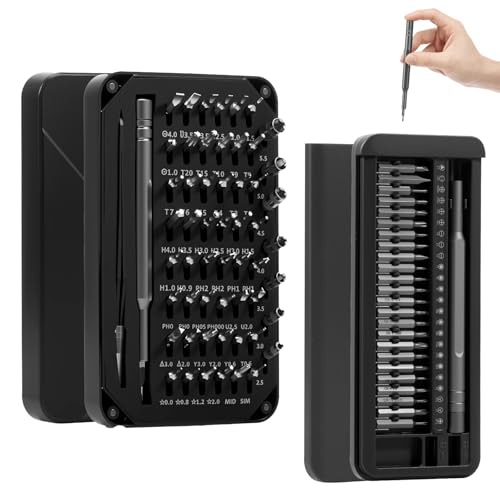 Feinmechaniker Schraubendreher Set Magnetisch Präzisionsschraubendreher mit 360° Drehbare Abdeckung Schraubendreher Set Klein für Handys Laptops Brillen Uhren von GWCYMYD