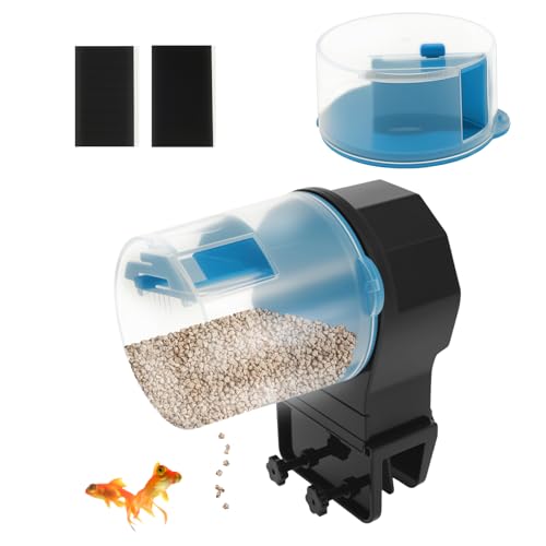 Futterautomat Aquarium 12/24H Automatischer Fischfutterautomat mit 2 Futterboxen 100/210ML Futtermenge Anpassen Automatischer Fischfutterspender EIN-klick-Einrichtung für Aquarien Futterautomat Aquarium 12/24H Automatischer Fischfutterautomat mit 2 Futterboxen 100/210ML Futtermenge Anpassen Automatischer Fischfutterspender EIN-klick-Einrichtung für Aquarien von GWCYMYD