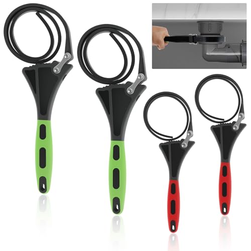 GWCYMYD 4 Stück Bandschlüssel Set 450/630mm Gummi Rohrzange Universal Einstellbar Ölfilterschlüssel Ölfilter Bandschlüssel für Rohre Ölfilter Duschköpfe Dosenöffner GWCYMYD 4 Stück Bandschlüssel Set 450/630mm Gummi Rohrzange Universal Einstellbar Ölfilterschlüssel Ölfilter Bandschlüssel für Rohre Ölfilter Duschköpfe Dosenöffner von GWCYMYD