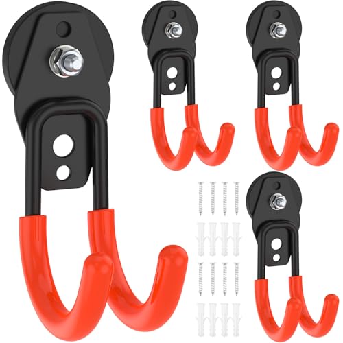 GWCYMYD 4 Stück Magnetische Haken Stark no Bohren Schwerlast Doppelhaken mit Magnetfuß Anti-Rutsch-Beschichtung Wandhaken Garage für Werkzeuge Grills Sportgeräte GWCYMYD 4 Stück Magnetische Haken Stark no Bohren Schwerlast Doppelhaken mit Magnetfuß Anti-Rutsch-Beschichtung Wandhaken Garage für Werkzeuge Grills Sportgeräte von GWCYMYD