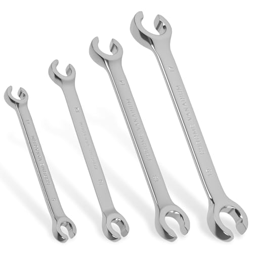 GWCYMYD 4 Stück Ringschlüsselsatz 9x11/10x12/13x14/15x17mm Bremsleitungsschlüssel Rutschfest Offener Doppel-Ringschlüssel-Satz Offener Ringschlüssel für Kfz- und Maschinenbaureparaturen GWCYMYD 4 Stück Ringschlüsselsatz 9x11/10x12/13x14/15x17mm Bremsleitungsschlüssel Rutschfest Offener Doppel-Ringschlüssel-Satz Offener Ringschlüssel für Kfz- und Maschinenbaureparaturen von GWCYMYD