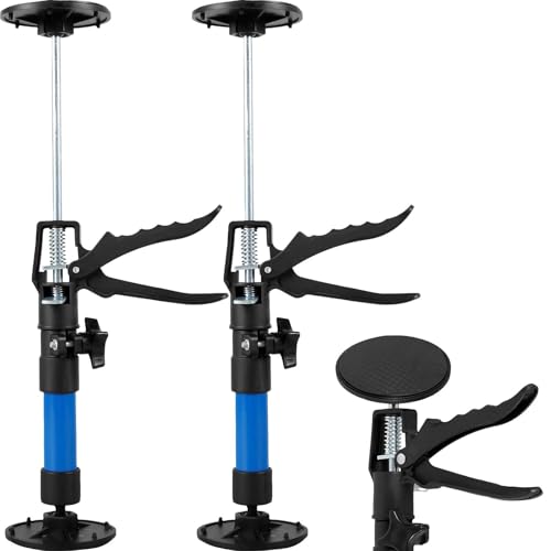 2PCS Montagestütze Deckenstütze Maximale Tragfähigkeit 40 kg Teleskop-Schnellstützstange 360 Grad Gedreht Werden Verstellbare Stützstange zum den Einbau von Türen Fenstern Schränken (30-59cm) von GWCYMYD