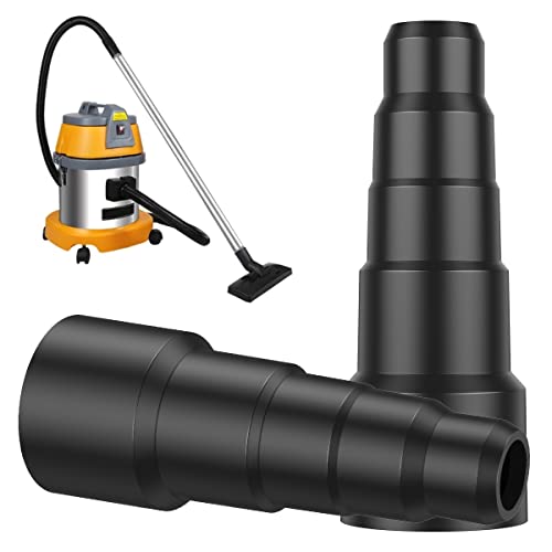 Staubsauger Adapter 23/30/34/42/50mm Schwarz 5 Schicht Schlauchadapter Universal PVC Staubsauger Adapter Nass Trocken Universal Staubsaugerschlauch Adapter für Alle Standard Staubsauger (2 x Schwarz) von GWCYMYD