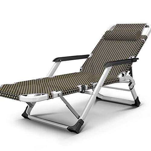 Garden Loungers and Recliners Leopard Flower Folding Adjustable Sun Lounger Chair Garden Sunbed Recliner for The Beach Pool Outdoor Patio Garden Camping Feet Steel (Black with Cushion) von GWFBLID
