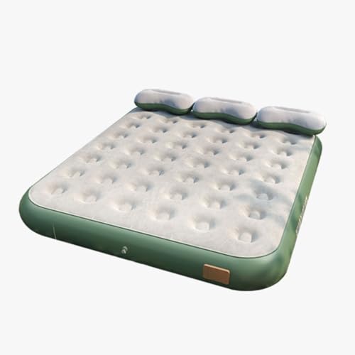 Luftmatratze 2 Personen mit Elektropumpe Luftbett Selbstaufblasend Aufblasbares Bett mit beflockter Oberfläche Gästebett Aufblasbar Luftmatratze Faltmatratze für Zuhause Gäste & Camping von GWFBLID