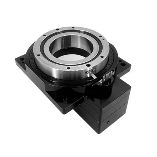 TH130-57 Hohldrehantrieb Hohldrehplattform Getriebeverhältnis 10:1 18:1 for 57 mm NEMA23 Schrittmotor-Eingangswelle(Input shaft 6.35mm,Ratio 18 to 1) von GWGQTELENC