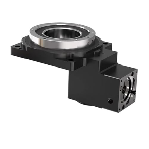 THR60 rechtwinkliger 90-Grad-Hohl-Drehplattform-Getriebe-Drehteller for 40 mm 50 W 100 W AC-Servomotor, Eingangswelle 8 mm(5:1) von GWGQTELENC