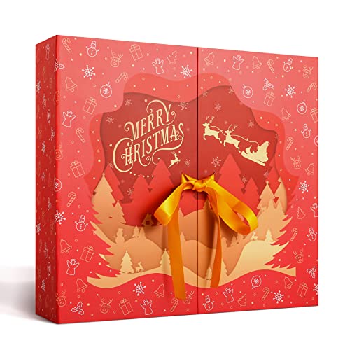 GWHOLE 24 Adventskalender zum Befüllen Boxen Weihnachten Schachteln Geschenkbox Weihnachtskalender Aufbewahrungsbox für Weihnachtliche Dekoration GWHOLE 24 Adventskalender zum Befüllen Boxen Weihnachten Schachteln Geschenkbox Weihnachtskalender Aufbewahrungsbox für Weihnachtliche Dekoration von GWHOLE