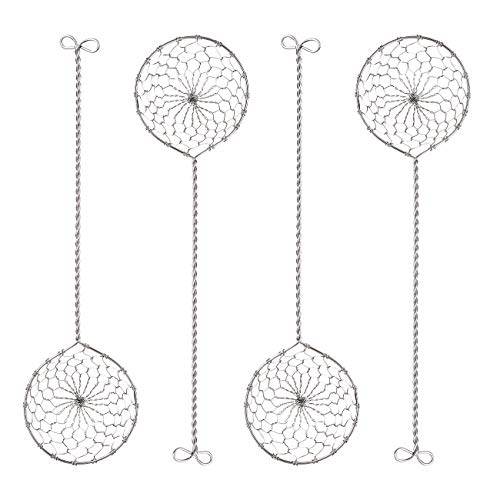 GWHOLE 4 Stück Fondue Sieb Set Siebchen aus Edelstahl von GWHOLE