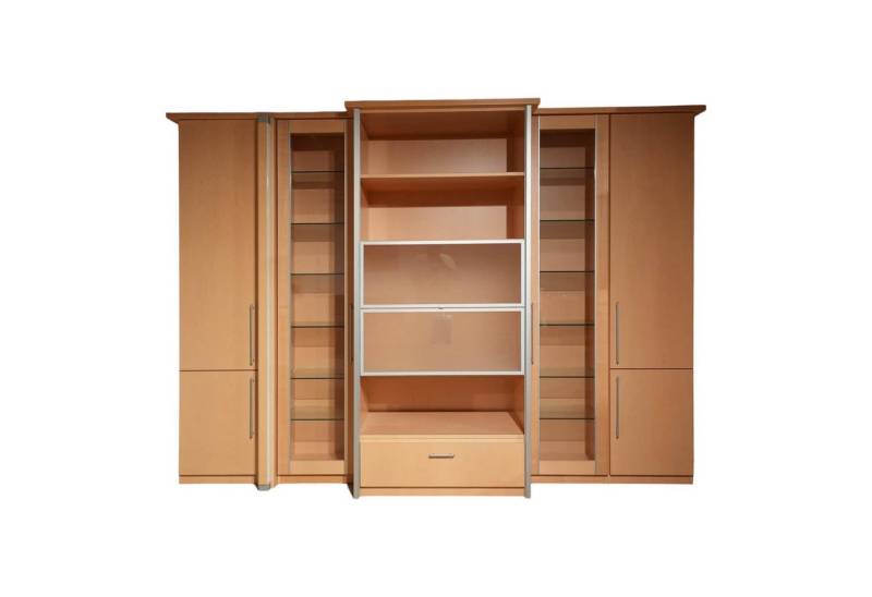 GWINNER Anbauschrank Wohnwand Ponte Ahorn Light Inklusive Halo Strahler Und Trafo von GWINNER