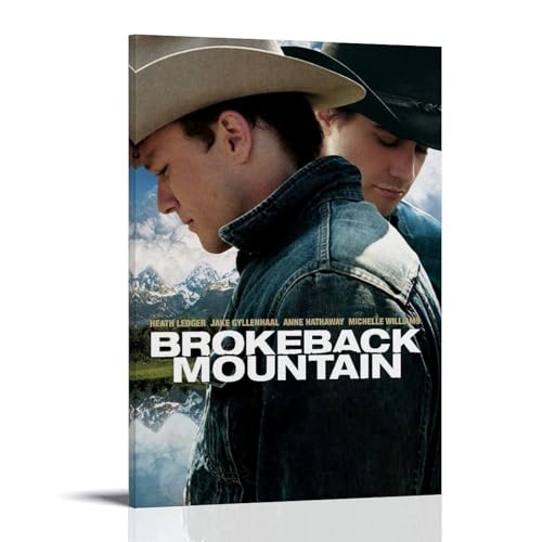 GWJXYWZP Brokeback Mountain Klassische Filme und TV-Serien, Leinwand-Poster, Wandkunst, dekoratives Gemälde, Schlafzimmer, 40 x 60 cm, Rahmenstil GWJXYWZP Brokeback Mountain Klassische Filme und TV-Serien, Leinwand-Poster, Wandkunst, dekoratives Gemälde, Schlafzimmer, 40 x 60 cm, Rahmenstil von GWJXYWZP