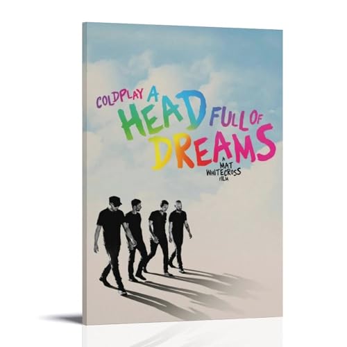 GWJXYWZP Coldplay Musikalben von beliebten Künstlern, Leinwandposter, Wandkunst, dekoratives Gemälde, Schlafzimmer, Gemälde, Poster, 30 x 45 cm, Rahmenstil von GWJXYWZP