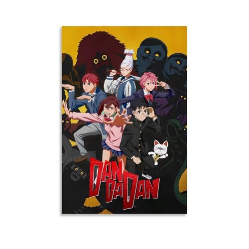 GWJXYWZP DAN DA DAN Klassische Anime-Cartoons, Leinwand-Poster, Wandkunst, dekoratives Gemälde, Schlafzimmer, 30 x 45 cm, ungerahmter Stil von GWJXYWZP