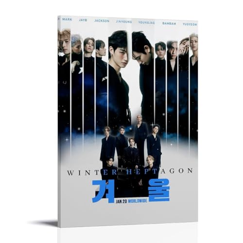 GWJXYWZP Got7 Musikalben von beliebten Künstlern, Leinwand-Poster, Wandkunst, dekoratives Gemälde, Schlafzimmer, Malerei, Poster, 50 x 75 cm, Rahmenstil GWJXYWZP Got7 Musikalben von beliebten Künstlern, Leinwand-Poster, Wandkunst, dekoratives Gemälde, Schlafzimmer, Malerei, Poster, 50 x 75 cm, Rahmenstil von GWJXYWZP