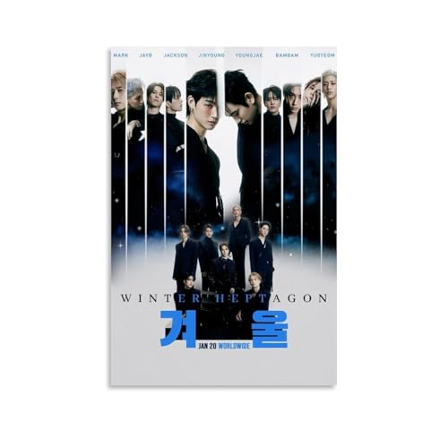GWJXYWZP Got7 Musikalben von beliebten Künstlern, Leinwandposter, Wandkunst, dekoratives Gemälde, Schlafzimmer, Gemälde, Poster, 40 x 60 cm, ungerahmter Stil GWJXYWZP Got7 Musikalben von beliebten Künstlern, Leinwandposter, Wandkunst, dekoratives Gemälde, Schlafzimmer, Gemälde, Poster, 40 x 60 cm, ungerahmter Stil von GWJXYWZP
