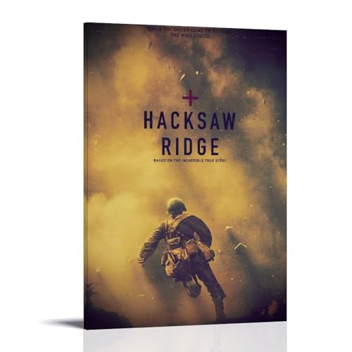 GWJXYWZP Hacksaw Ridge Klassische Film- und TV-Serie, Leinwand-Poster, Wandkunst, dekoratives Gemälde, Schlafzimmer, 20 x 30 cm, Rahmenstil GWJXYWZP Hacksaw Ridge Klassische Film- und TV-Serie, Leinwand-Poster, Wandkunst, dekoratives Gemälde, Schlafzimmer, 20 x 30 cm, Rahmenstil von GWJXYWZP