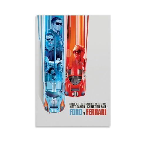 GWJXYWZP Leinwandposter Ford V Ferrari, klassische Film- und TV-Serie, Wandkunst, dekoratives Gemälde, Schlafzimmer, 20 x 30 cm, ungerahmter Stil GWJXYWZP Leinwandposter Ford V Ferrari, klassische Film- und TV-Serie, Wandkunst, dekoratives Gemälde, Schlafzimmer, 20 x 30 cm, ungerahmter Stil von GWJXYWZP