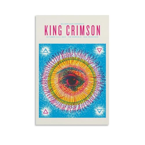 GWJXYWZP Musikalben von beliebten Künstlern, Motiv: King Crimson (englische Version), Leinwand-Poster, Wandkunst, dekoratives Gemälde, Schlafzimmer, 60 x 90 cm, ungerahmter Stil von GWJXYWZP