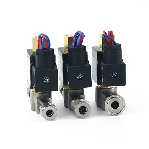 220 V 12 V DN8 VX2120-08-SS-NO Normalerweise geöffnetes Magnetventil aus Edelstahl for YDF-LOK LOK DSJ-M 2 1 Stück(With 1pc Clamp,220VAC) von GWLQBJLHH