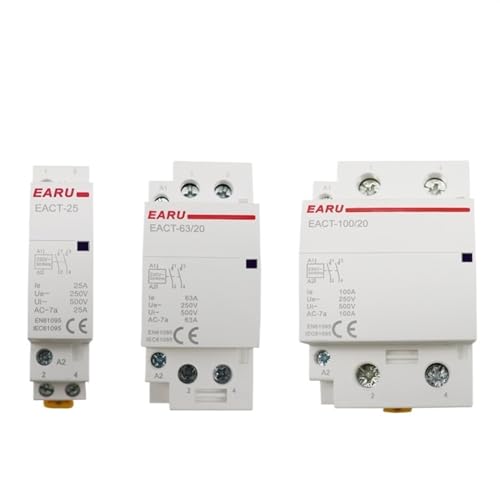 GWLQBJLHH 2P 16-100A DC/AC 12V /220V 50/60Hz Din-schiene Haushalt AC Modulare schütz Schalter Controller 2NO 2NC 1NO 1NC(Ac 220v,63A-1NO1NC) von GWLQBJLHH