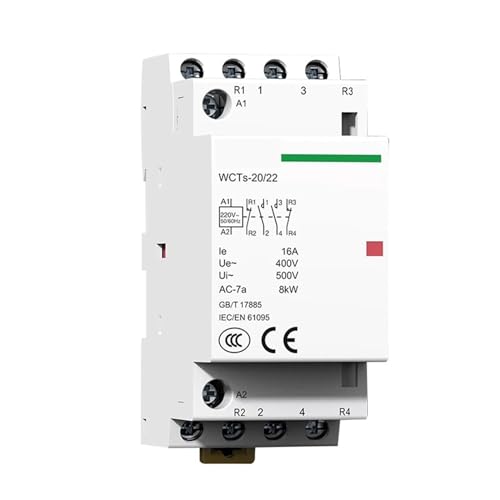 GWLQBJLHH Haushaltsschütz WCTs16A2NOAC230V AC-Modul-Steuerschalter Kleiner elektromagnetischer(WCTs 16A 4NO) von GWLQBJLHH