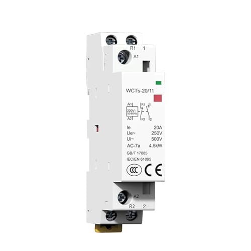 GWLQBJLHH Haushaltsschütz WCTs16A2NOAC230V AC-Modul-Steuerschalter Kleiner elektromagnetischer(WCTs 20A 2NO) von GWLQBJLHH